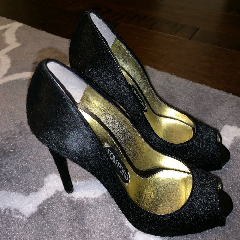 Tom Ford peep toe pumps
